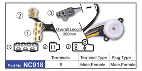 Ignition Switch NC918 - Nice Products | Universal Auto Spares