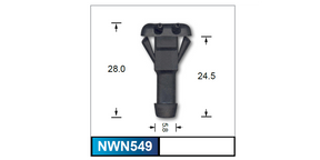 Washer Jet Pair NWN549 - Nice Products | Universal Auto Spares