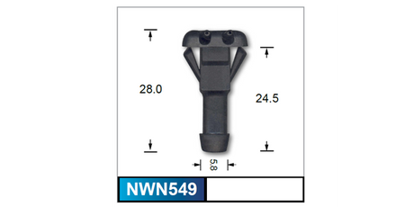 Washer Jet Pair NWN549 - Nice Products | Universal Auto Spares