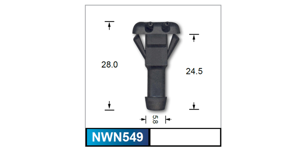 Washer Jet Pair NWN549 - Nice Products | Universal Auto Spares