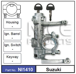 Ignition Lock NI1410 - Nice Products | Universal Auto Spares