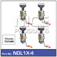 Door Lock set 4 NDL1X-4 - Nice Products | Universal Auto Spares