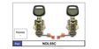 Door Locks pair NDL55C - Nice Products | Universal Auto Spares