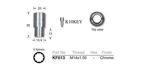 Chrome Nuts KF613 - Nice Products | Universal Auto Spares
