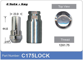 Lock Nuts C175LOCK - Nice Products | Universal Auto Spares