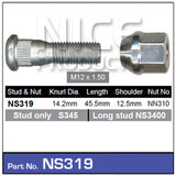 Stud & Nut NS319 - Nice Products | Universal Auto Spares