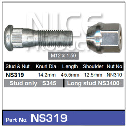 Stud & Nut NS319 - Nice Products | Universal Auto Spares
