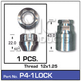 Lock Nuts (set of 1) P4-1LOCK - Nice Products | Universal Auto Spares