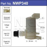 Washer Pump NWP340 - Nice Products | Universal Auto Spares