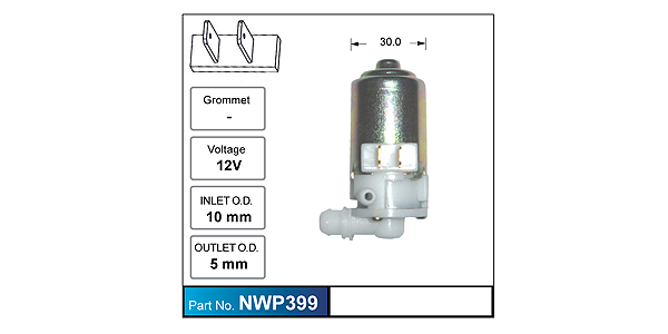 Washer Pump NWP399 - Nice Products | Universal Auto Spares
