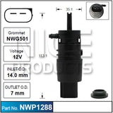 Washer Pump NWP1288 - Nice Products | Universal Auto Spares