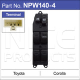 Power Window Switch NPW140-4 - Nice Products | Universal Auto Spares