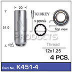 Lock Nuts 4+Key K451-4 - Nice Products | Universal Auto Spares