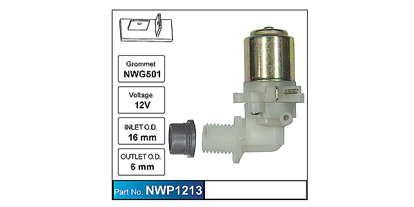 Washer Pump (880) NWP1213 - Nice Products | Universal Auto Spares