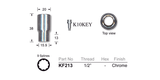 Chrome Nuts KF213 - Nice Products | Universal Auto Spares