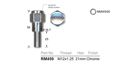 One Piece Mag Bolt RM459 - Nice Products | Universal Auto Spares