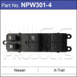 Power Window Switch NPW301-4 - Nice Products | Universal Auto Spares