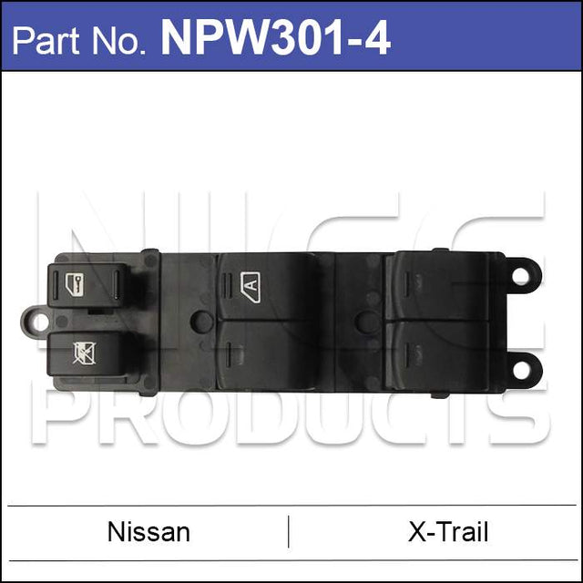 Power Window Switch NPW301-4 - Nice Products | Universal Auto Spares