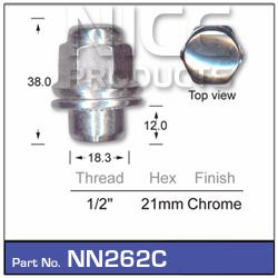 Wheel Nut NN262C - Nice Products | Universal Auto Spares