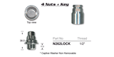 Lock Nuts (set of 4) N262LOCK - Nice Products | Universal Auto Spares