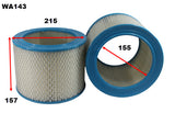 Air Filter A143 Fits Bedford WA143 - Wesfil