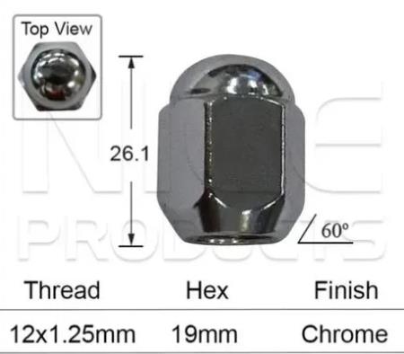 Wheel Nut NN463C - Nice Products | Universal Auto Spares