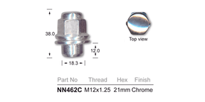 Wheel Nut NN462C - Nice Products | Universal Auto Spares