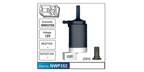 Washer Pump (NO ETA) NWP352 - Nice Products | Universal Auto Spares