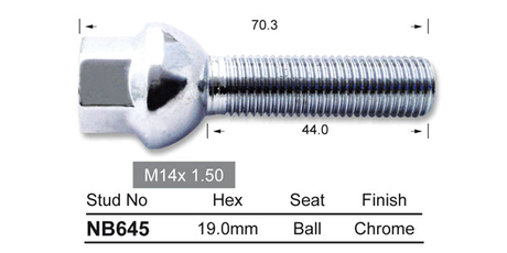 One Piece Stud NB645 - Nice Products | Universal Auto Spares