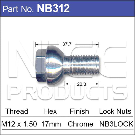 One Piece Stud NB312 - Nice Products | Universal Auto Spares