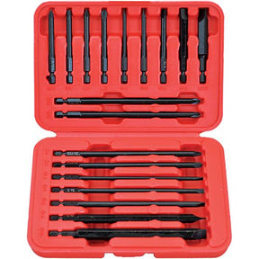 18 Piece 1/4” Hex Long Shaft Screwdriver Bits Set - PKTool
