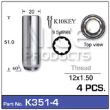 Lock Nuts K351-4 - Nice Products | Universal Auto Spares