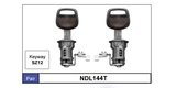 Door Locks pair NDL144T - Nice Products | Universal Auto Spares