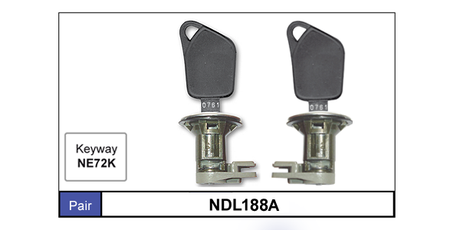 Door Locks Pair NDL188A - Nice Products | Universal Auto Spares