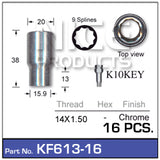 Chrome Nuts KF613-16 - Nice Products | Universal Auto Spares