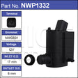 Washer Pump NWP1332 - Nice Products | Universal Auto Spares