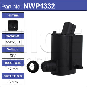Washer Pump NWP1332 - Nice Products | Universal Auto Spares