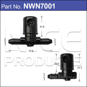 Washer Jet Pair NWN7001 - Nice Products | Universal Auto Spares