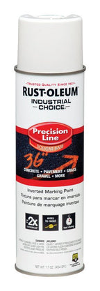 Flat White Inverted Marking Spray Paint 454g - Rust-Oleum