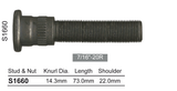 Long wheel stud S1660 - Nice Products | Universal Auto Spares