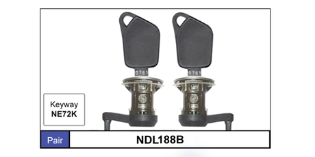 Door Locks Pair NDL188B - Nice Products | Universal Auto Spares