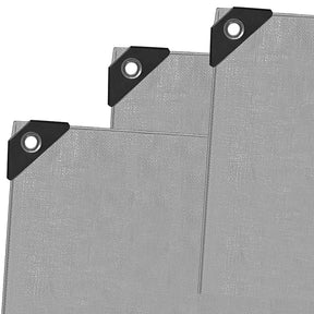 180GSM Silver Tarp With Reinforced Corners, 8 Different Sizes - LoadMaster