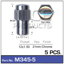 Mag Nuts M345-5 - Nice Products | Universal Auto Spares
