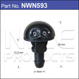 Washer Jet Pair NWN593 - Nice Products | Universal Auto Spares