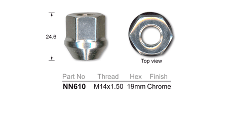 Wheel Nuts NN610 - Nice Products | Universal Auto Spares