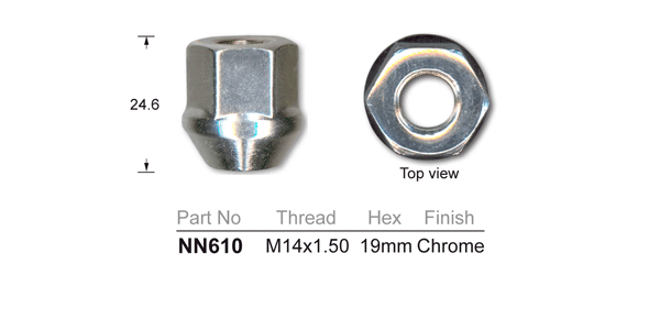 Wheel Nuts NN610 - Nice Products | Universal Auto Spares