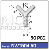 Hose Connection Pkt 50 NWT504-50 - Nice Products | Universal Auto Spares