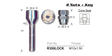 Lock Nuts (Set of 4) R350LOCK - Nice Products | Universal Auto Spares
