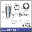 Chrome Nuts (set of 4) KF113-4 - Nice Products | Universal Auto Spares