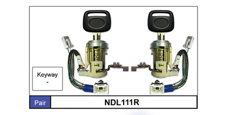 Door Locks Pair NDL111R - Nice Products | Universal Auto Spares
